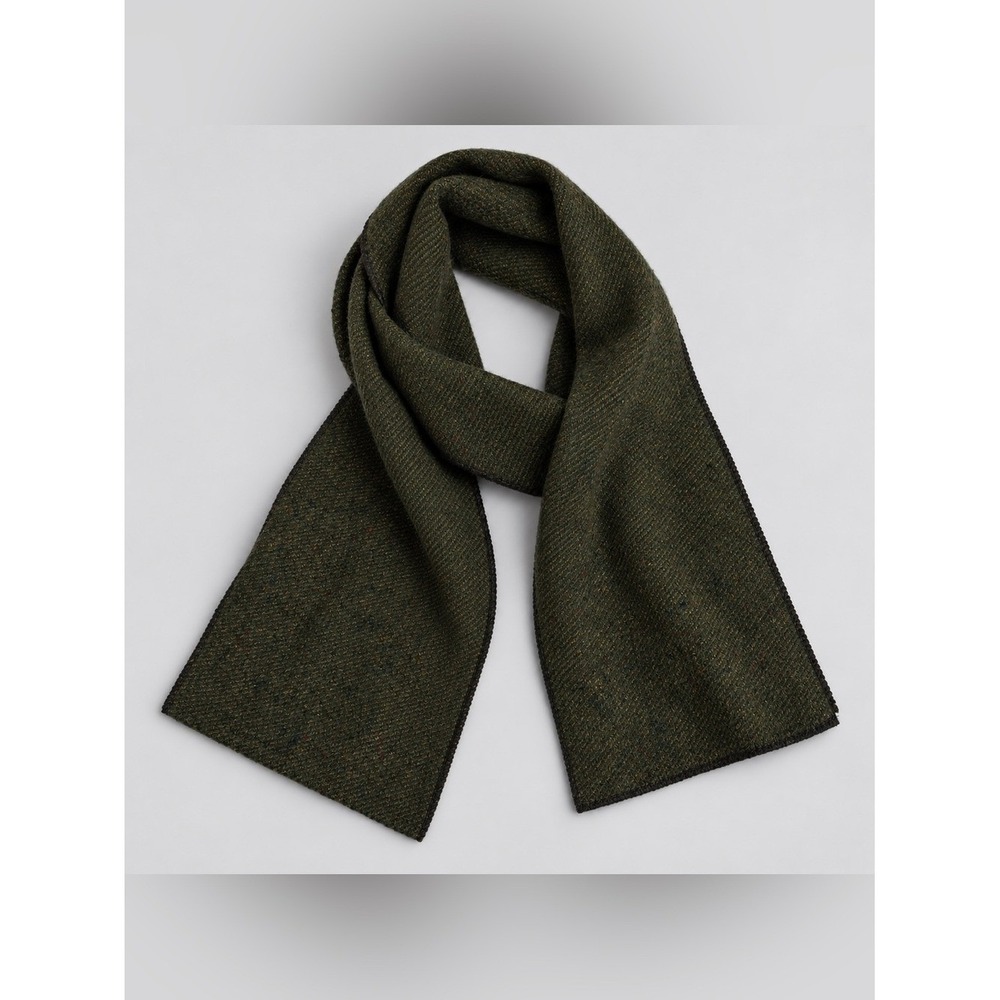Vintage Woolrich Wool Scarf Quiet Luxury Old Money Minimalist Green